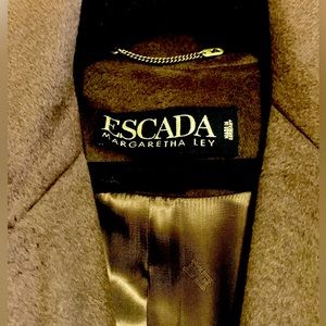 Vintage Escada luxurious wool/fur full length coat